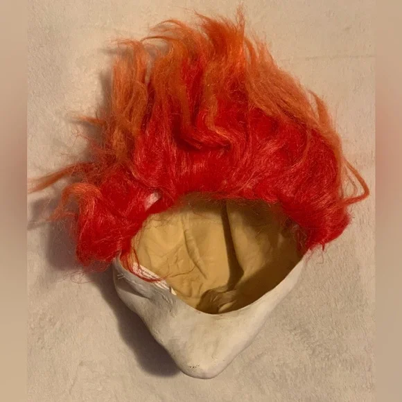 Multicolored Rubber Latex Clown Mask - Picture 7 of 9